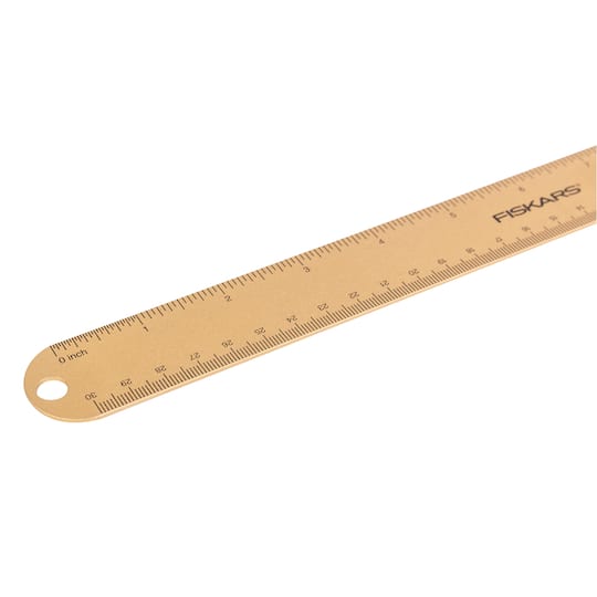 12 Pack: Fiskars® 12" Rose Gold Metal Ruler